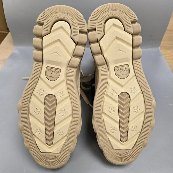 SOREL Caribou X Cozy Lace Up Boot Bleached Ceramic Oatmeal Beige Size 8 - Picture 14 of 15
